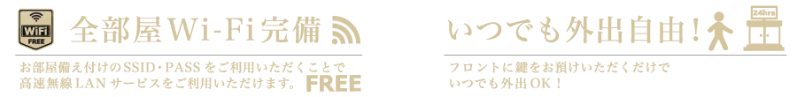 Wi-Fi・外出サービス案内
